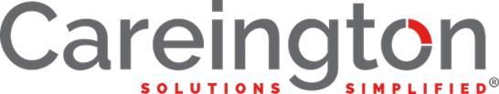 Careington Solutions logo with tagline "Solutions Simplified" in gray and red text.