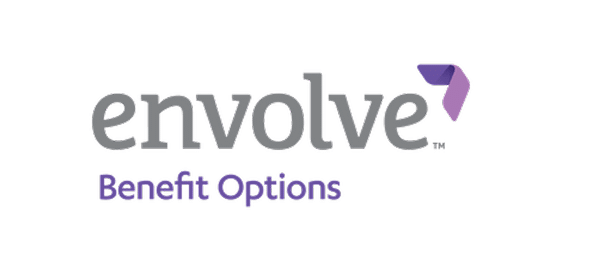 Envolve Benefit Options logo with purple arrow icon on white background